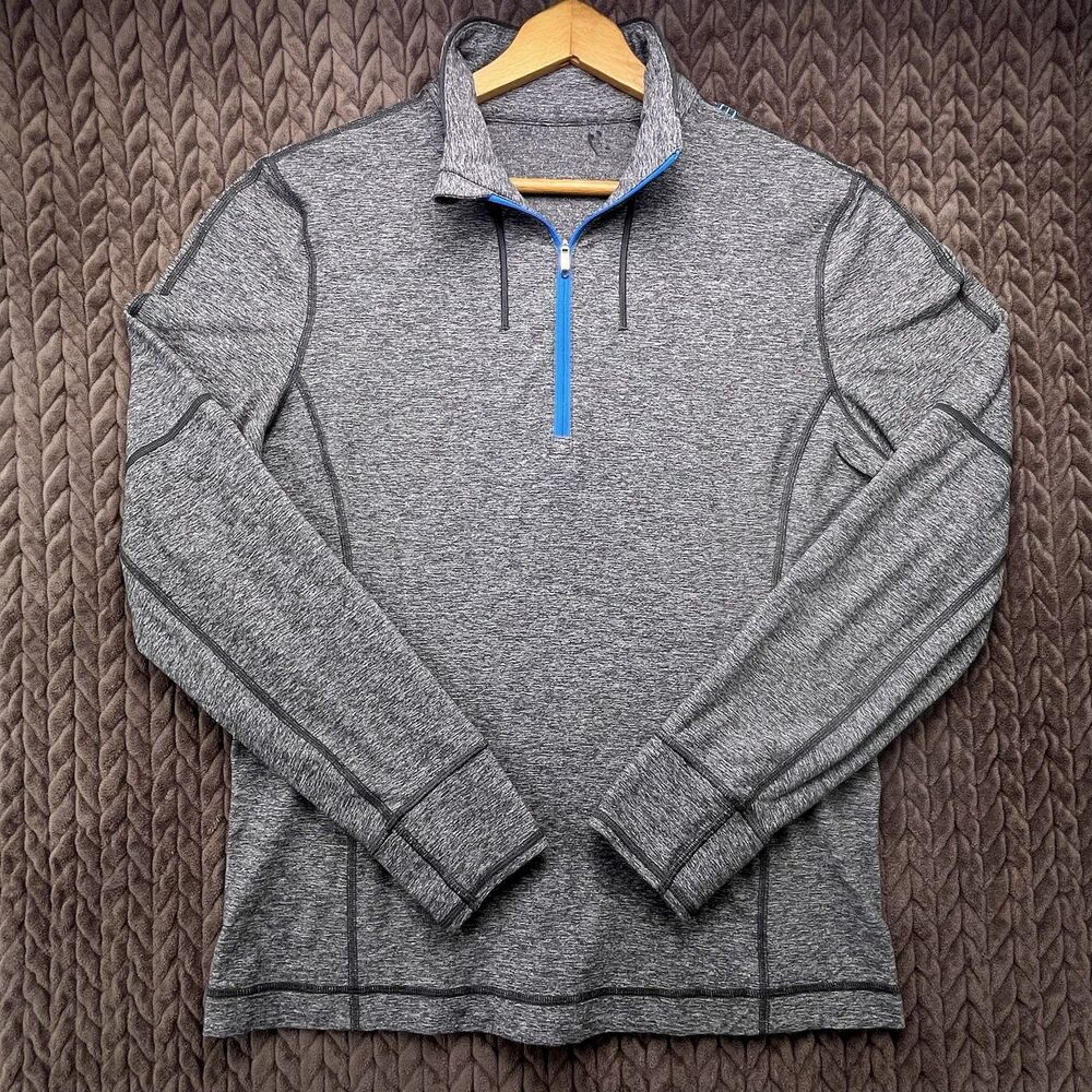 Lululemon Surge 1/2 Zip Pullover Men’s M Heathered Gray Performance Running